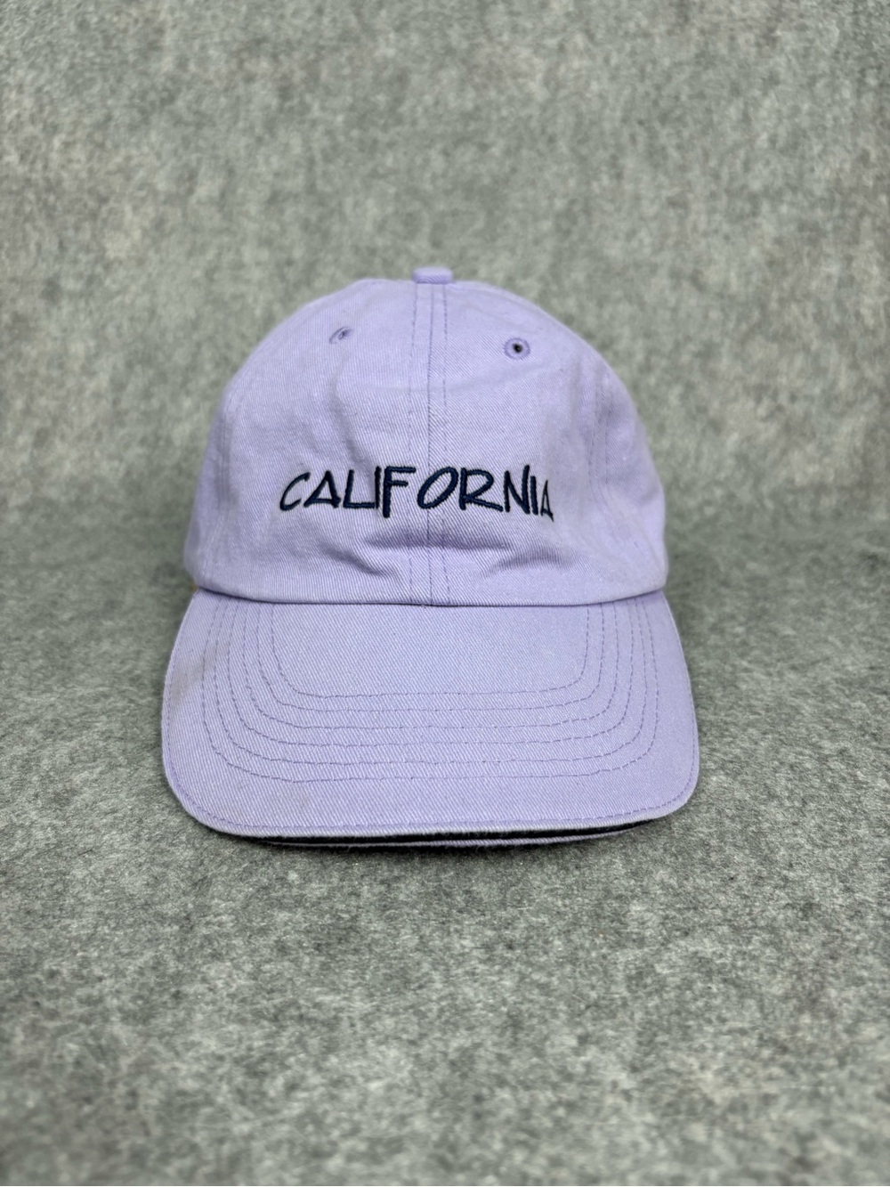 California Lavender Purple Embroidered Adjustable Dad Hat